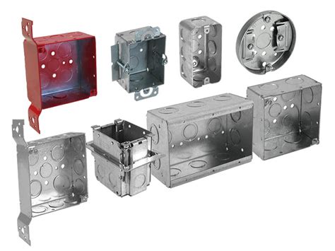 exposed junction boxes in metal building|metal mounting boxes.